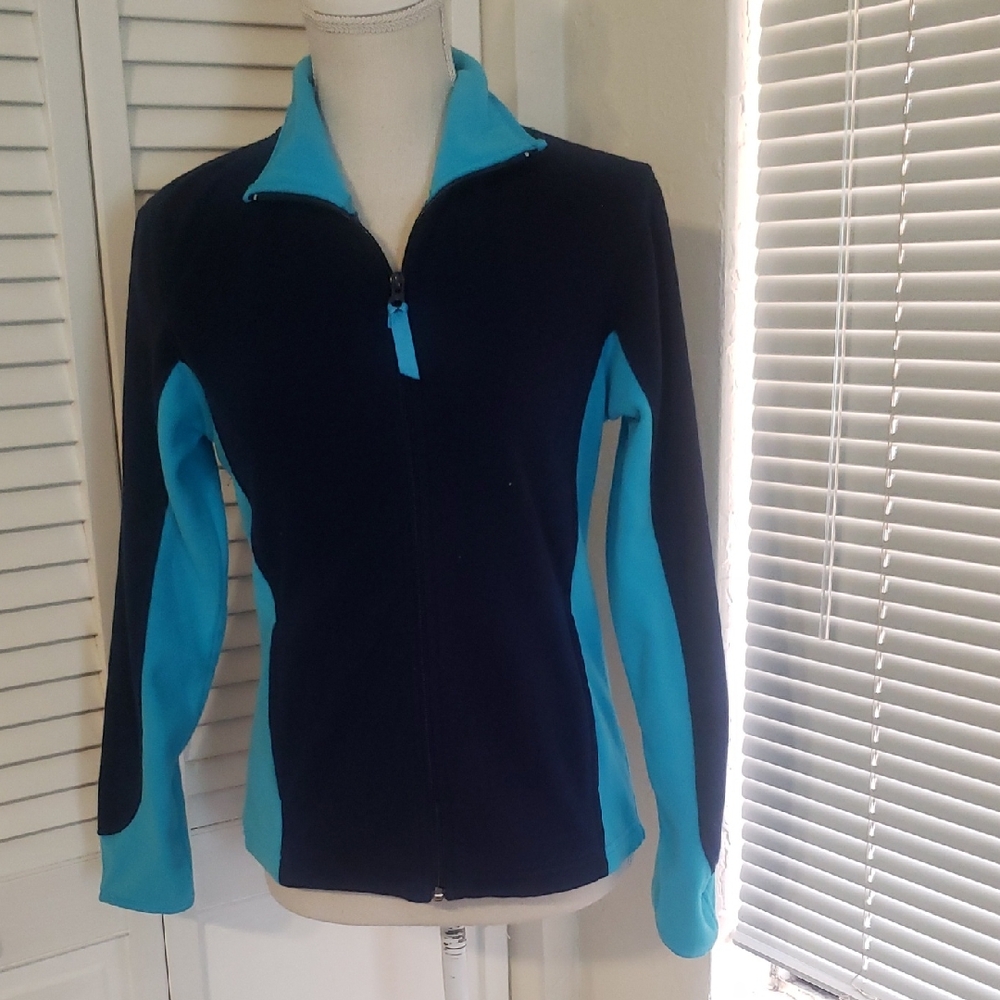 American Stitch Women's Black and Light Blue Ski Jacket